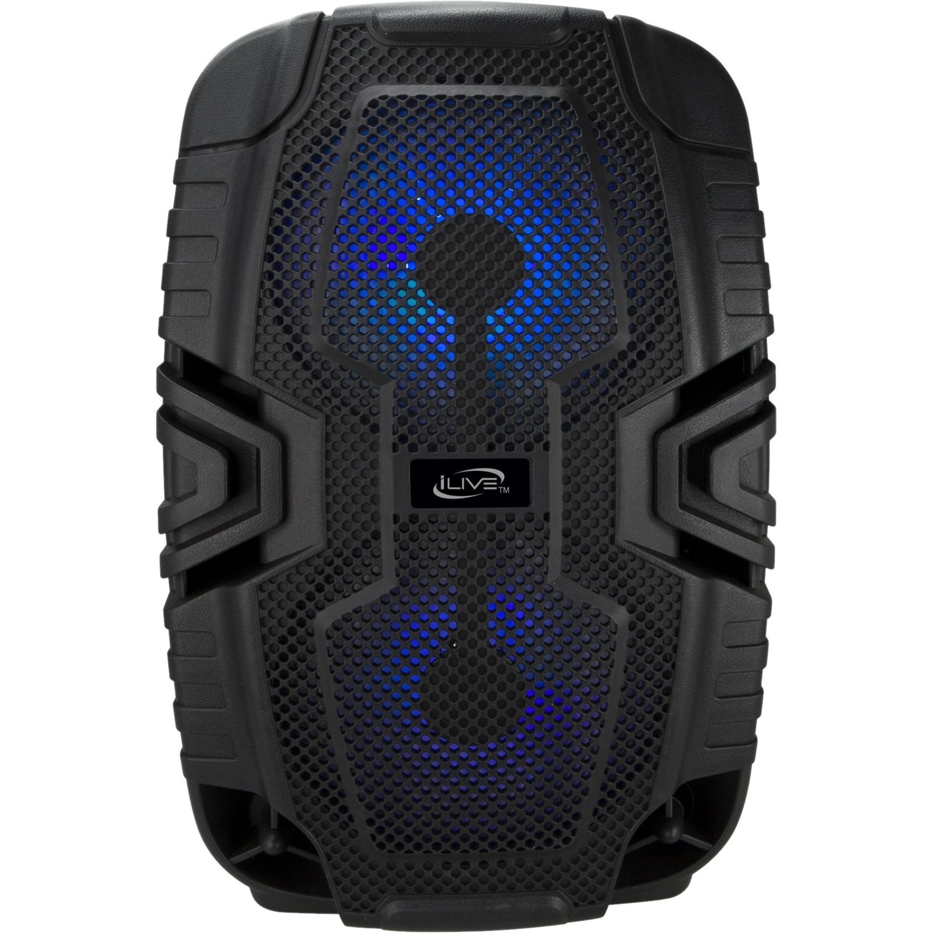 iLive ISB250B Bluetooth Tailgate Party Speaker, Portable Wireless Speaker System with LED Indicator, USB Charging Port, and Voice Prompt