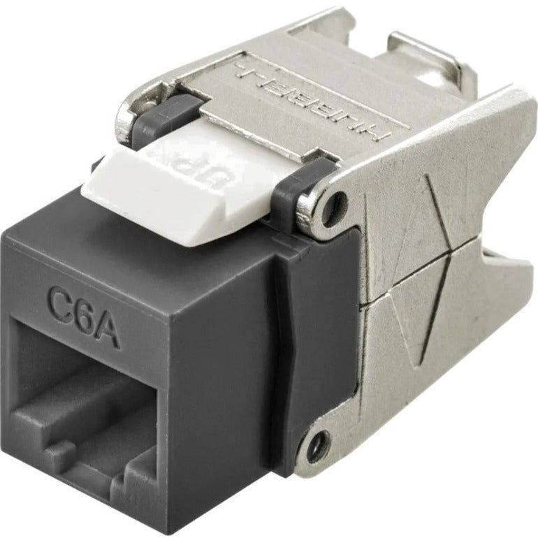 Conector Hubbell HJU6ABK de Categoría 6 con Terminación Cobra-Lock PoE con Cierre Negro