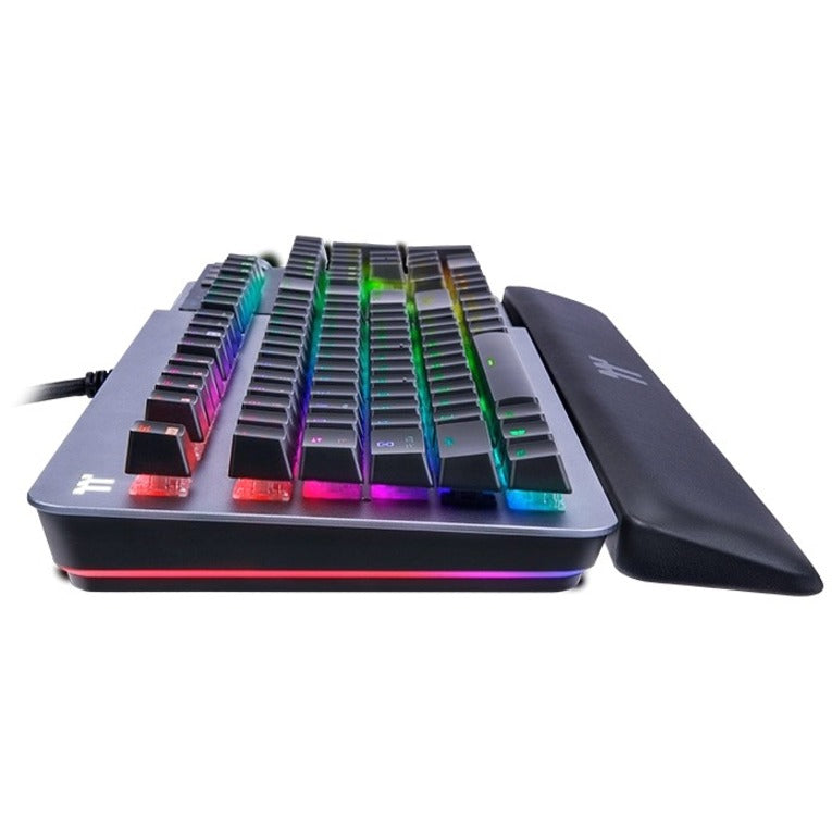 Thermaltake GKB-KB5-BLSRUS-01 ARGENT K5 RGB Gaming Keyboard, Mechanical, RGB LED Backlight, Volume Control, Multimedia