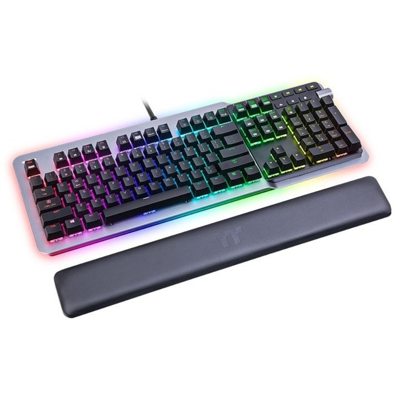 Thermaltake GKB-KB5-BLSRUS-01 ARGENT K5 RGB Gaming Keyboard, Mechanical, RGB LED Backlight, Volume Control, Multimedia