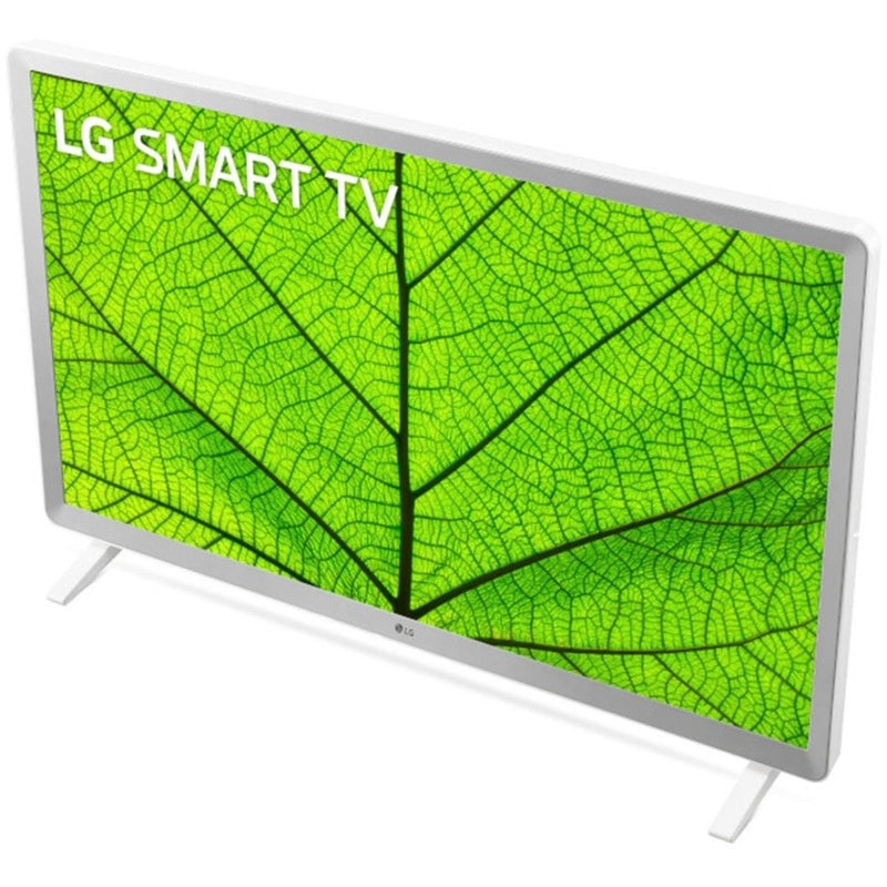 Diagonal view of LG Smart TV showing sleek design