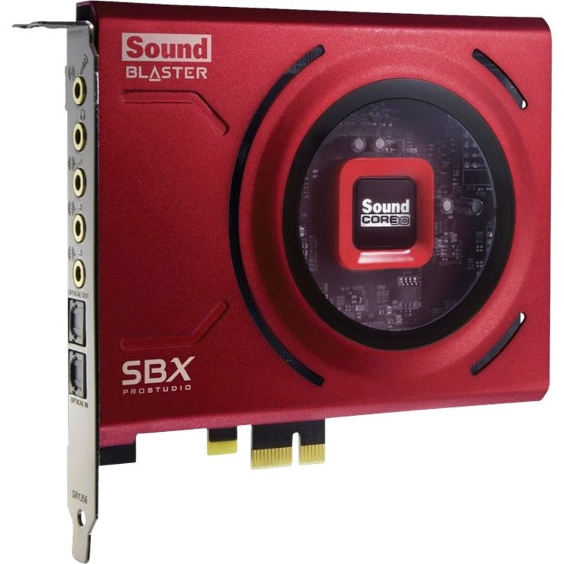 Sound Blaster Z SE PCIe gaming sound card featuring red metallic design with Sound Core3D processor-alternate-image1