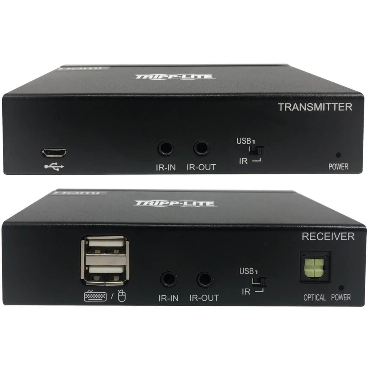 Tripp Lite B127A-1A1-BCBH KVM Extender 4K Video 3840 x 2160 Resolution TAA Compliant 1 Year Warranty  Tripp Lite B127A-1A1-BCBH KVM Extender 4K Video 3840 x 2160 Resolutie TAA Conform 1 Jaar Garantie