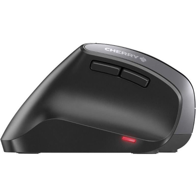 Side profile of CHERRY MW 4500 mouse showing LED battery indicator