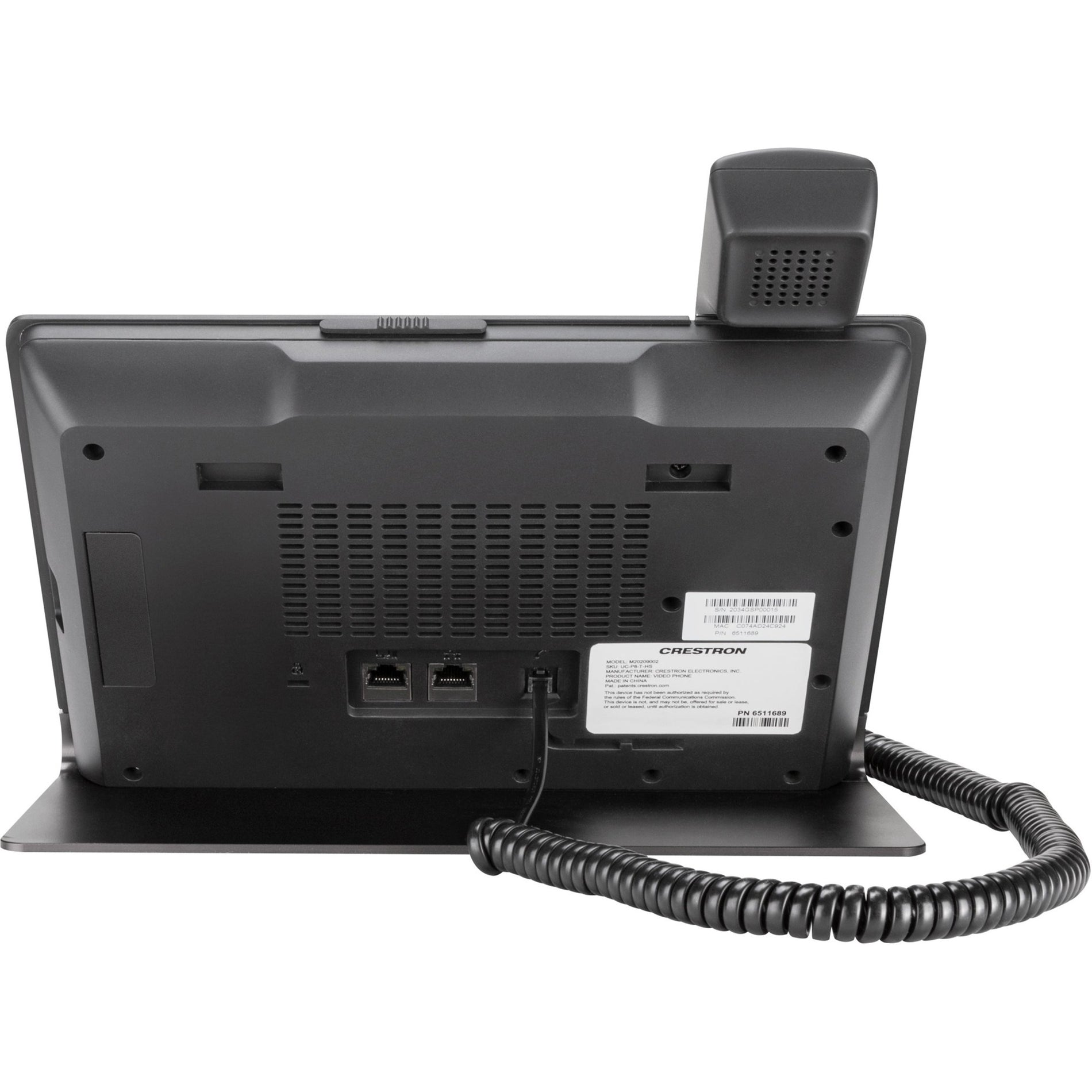 Crestron Flex 8 in. Audio Desk Phone with Handset for Microsoft Teams Software (6511685)