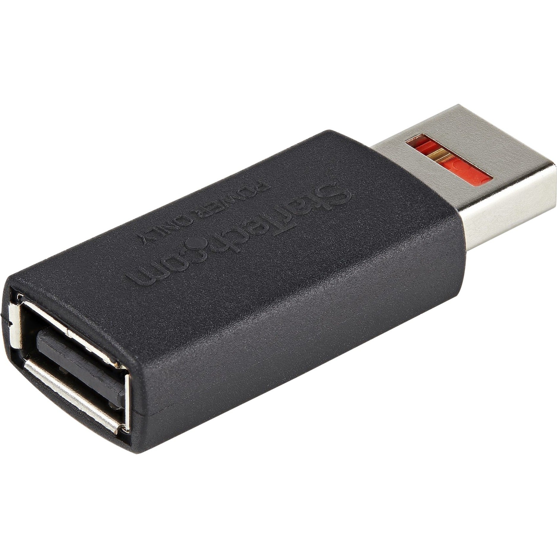 StarTech.com USBSCHAAMF USB Data Transfer Adapter, Male/Female USB-A Data Blocking Charge/Power-Only Charging Adapter for Phone/Tablet