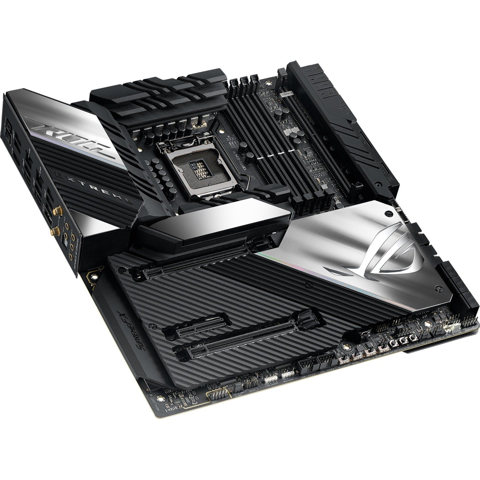 Asus ROG MAXIMUS XIII EXTREME Z590 LGA 1200 EATX Gaming Motherboard, PCIe 4.0, 18+2 Power Stages, 5x M.2, 10 Gb & Intel 2.5Gb LAN, Thunderbolt 4 Onboard, 1.77" Livedash OLED and AURA RGB Lighting