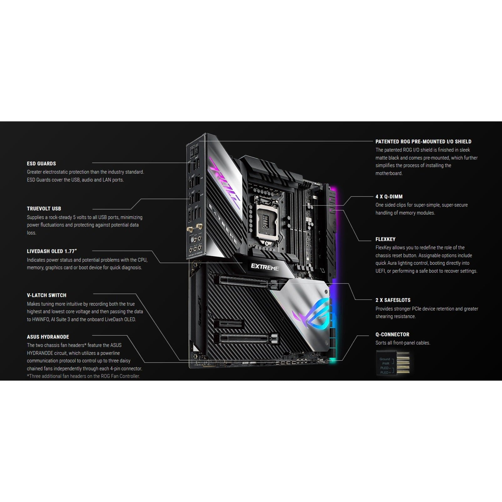 Asus ROG MAXIMUS XIII EXTREME Z590 LGA 1200 EATX Gaming Motherboard, PCIe 4.0, 18+2 Power Stages, 5x M.2, 10 Gb & Intel 2.5Gb LAN, Thunderbolt 4 Onboard, 1.77" Livedash OLED and AURA RGB Lighting