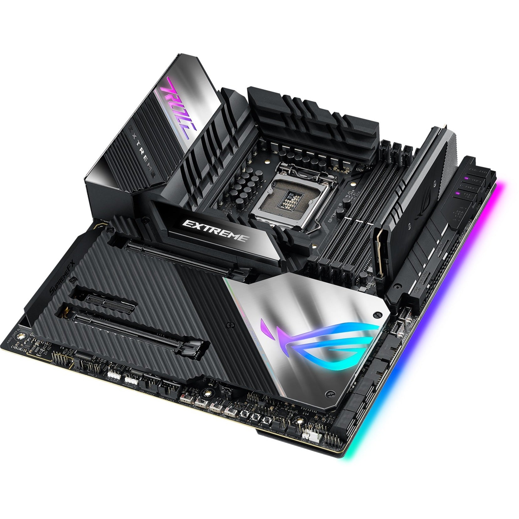 Asus ROG MAXIMUS XIII EXTREME Z590 LGA 1200 EATX Gaming Motherboard, PCIe 4.0, 18+2 Power Stages, 5x M.2, 10 Gb & Intel 2.5Gb LAN, Thunderbolt 4 Onboard, 1.77" Livedash OLED and AURA RGB Lighting