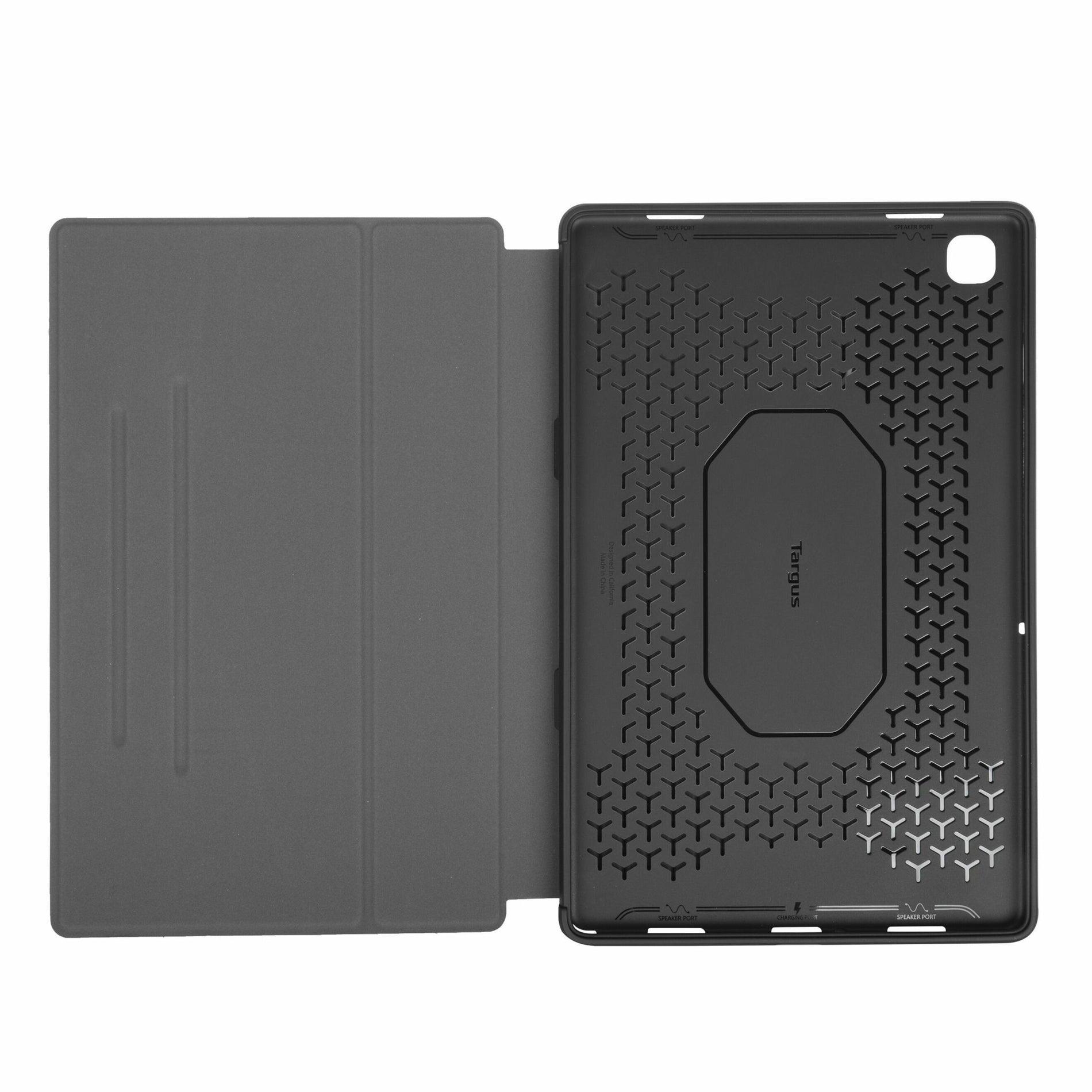 Targus THZ887GL Click-In Antimicrobial Case for Samsung Galaxy Tab A7 10.4", Black/Charcoal, Lifetime Warranty