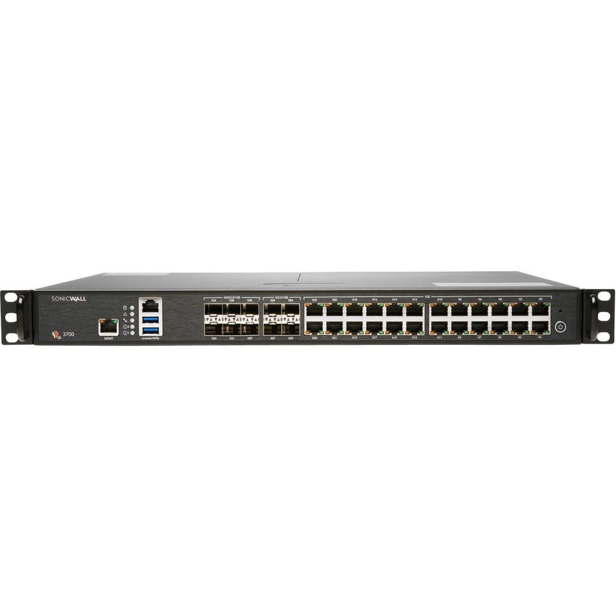 SonicWall 02-SSC-8208 NSA 3700 Network Security/Firewall Appliance, TotalSecure Advanced Edition, 3 Year Warranty