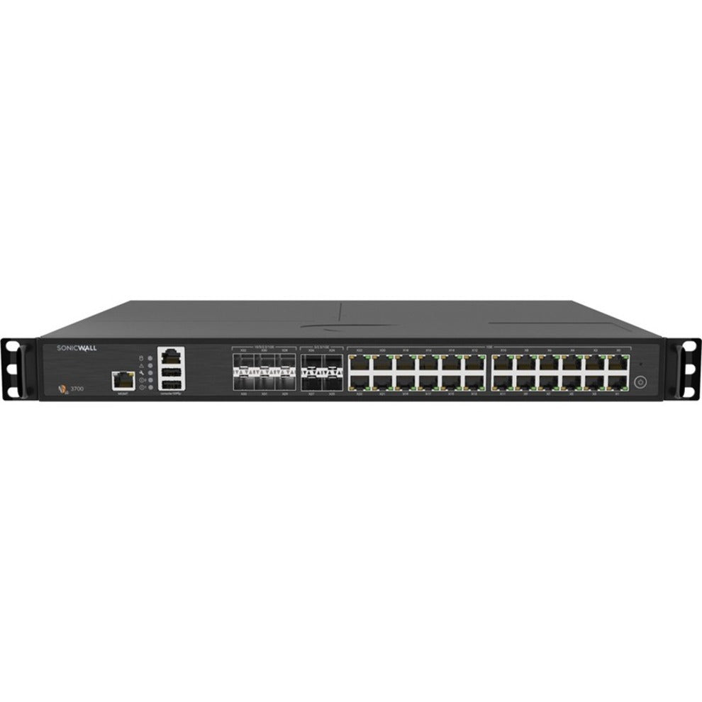 SonicWall 02-SSC-4326 NSA 3700 Netzwerksicherheits-/Firewall-Appliance 24 Anschlüsse 10 SFP+ Steckplätze AES-Verschlüsselung DDoS-Schutz