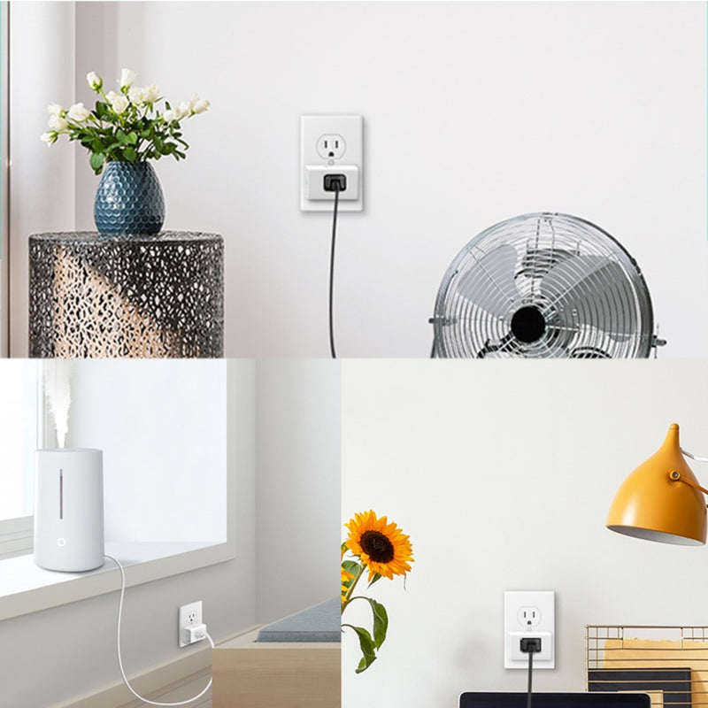 Multiple home devices connected to Kasa Smart Plugs including fan and decorative items