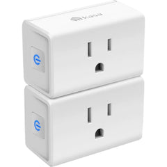 Kasa Smart EP10 Wi-Fi Smart Plug Mini, 2-Pack, Ultra Compact Design, 15A, Voice Control with Alexa & Google Assistant, Remote Control, UL Certified - EP10P2 (1 Year Warranty)