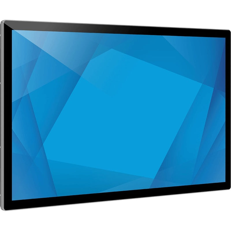 Side angle view of Elo 4303L interactive display showing slim profile and edge-to-edge glass design