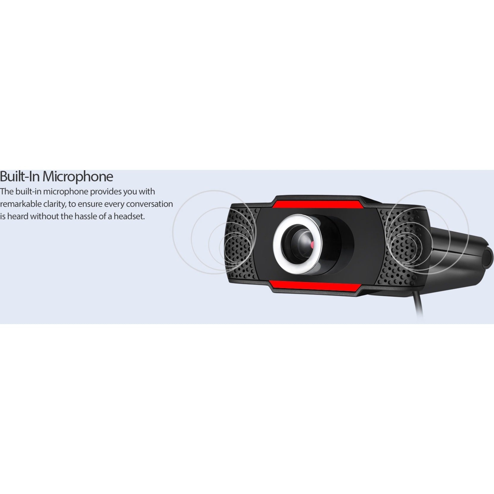 Adesso CYBERTRACK H3-TAA 720P HD USB Webcam with Built-in Microphone, TAA Compliant