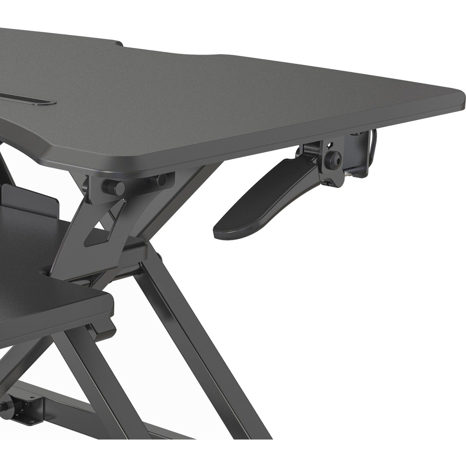 DoubleSight Displays DS-SSD33 Ergonomic Sit Stand Desk Mount, Sturdy, Locking Mechanism, Gas Spring, Height Adjustable