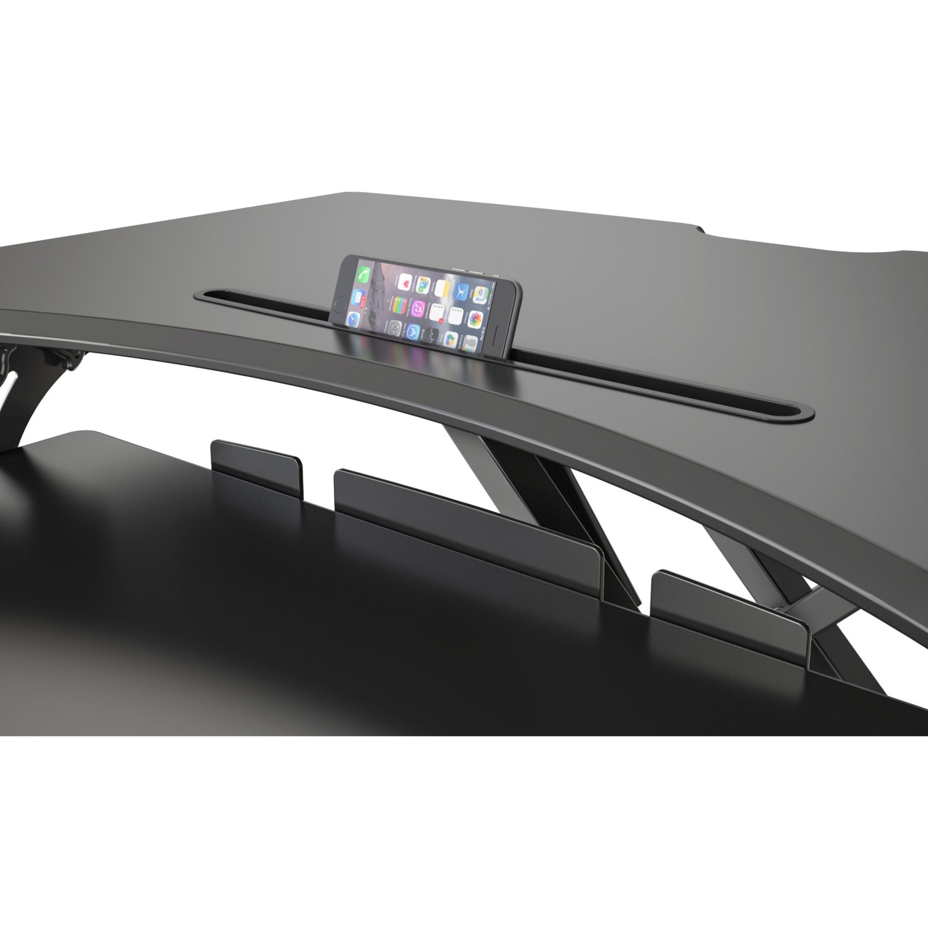 DoubleSight Displays DS-SSD33 Ergonomic Sit Stand Desk Mount, Sturdy, Locking Mechanism, Gas Spring, Height Adjustable