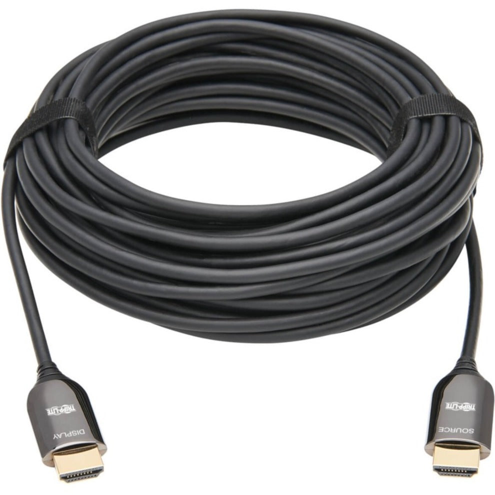 Tripp Lite P568F-10M-8K6 Kabel Fiber HDMI Aktif Optik M/M Hitam 10m (33 ft.) Kabel A/V