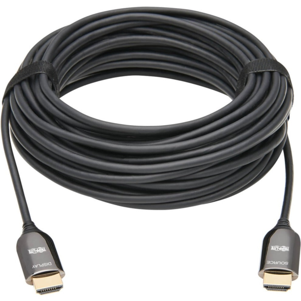 Tripp Lite P568F-20M-8K6 Kabel Serat Optik Aktif HDMI M/M Hitam 20m (66 ft.) Kabel A/V