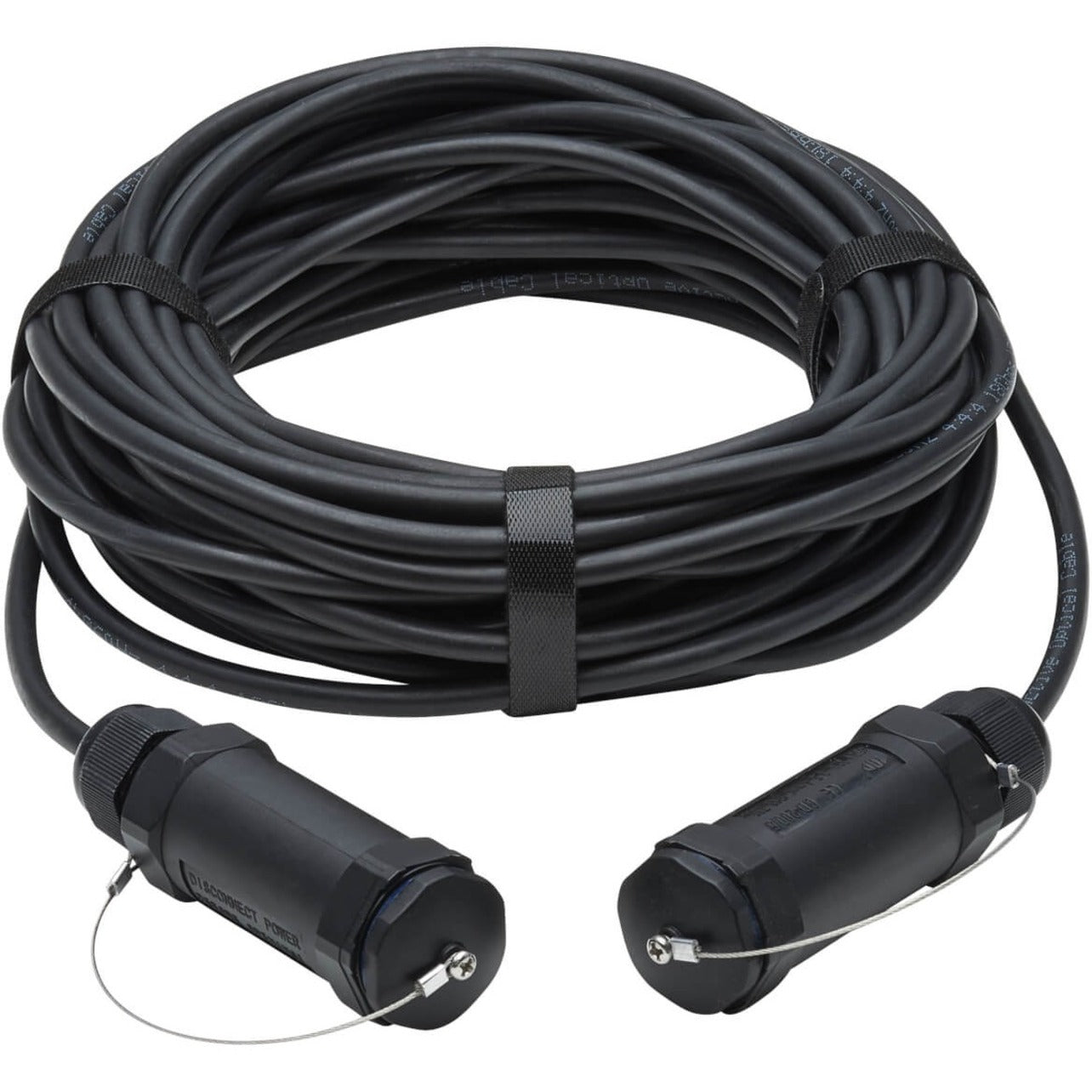 Full length view of armored HDMI fiber optic cable with reinforced connectors-alternate-image2