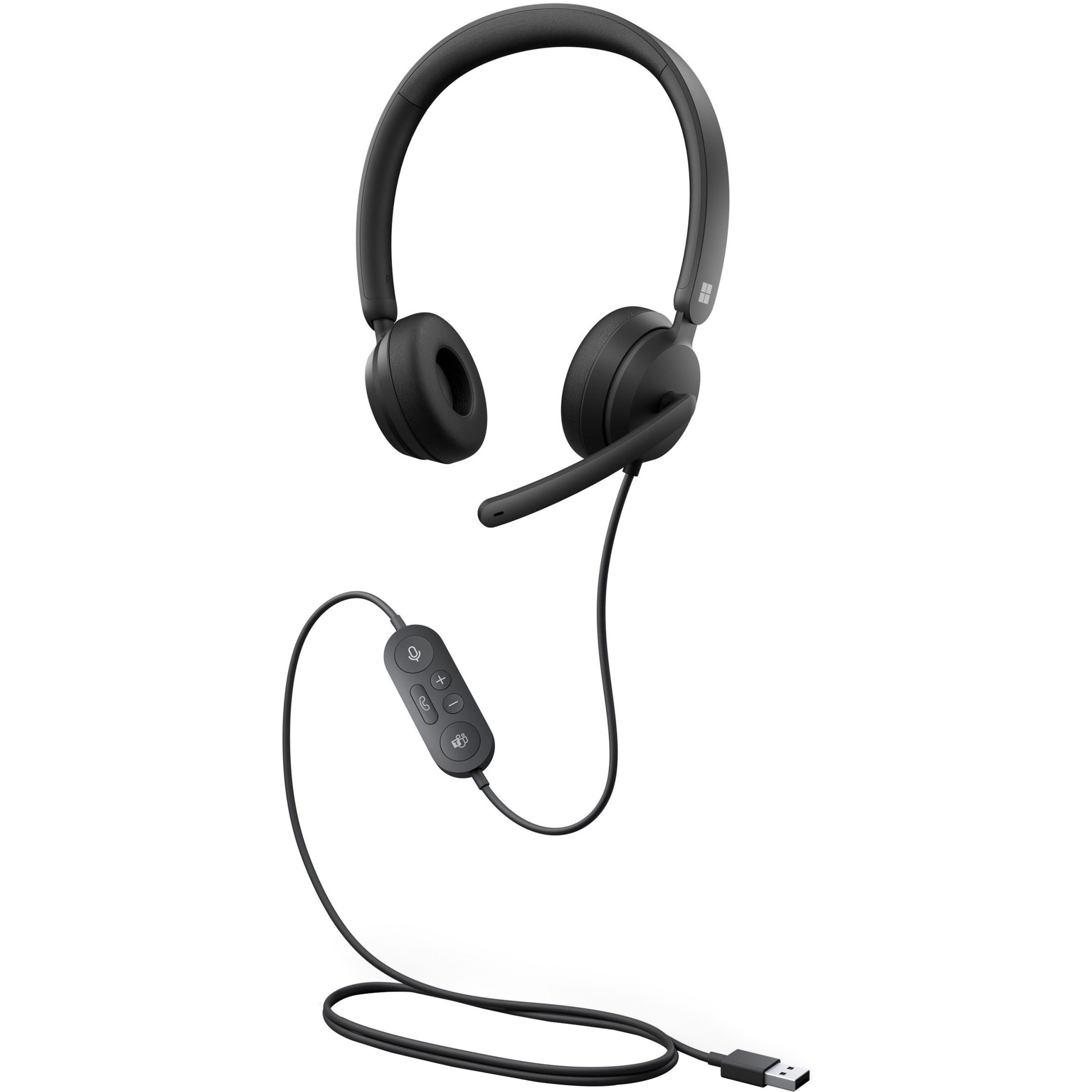 Microsoft 6ID-00012 Modern USB Headset, Lightweight On-ear Stereo Head ...