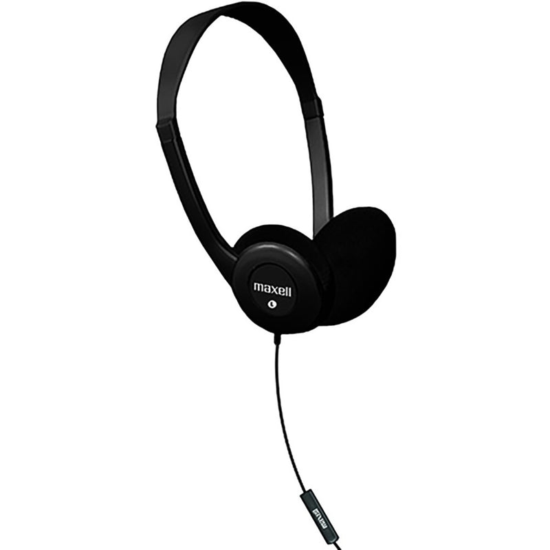 Side view of Maxell HP100 headset showing adjustable headband design