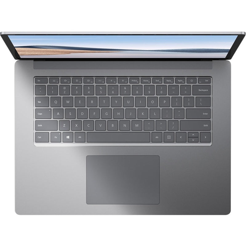 Top-down view of Surface Laptop 4 keyboard and touchpad