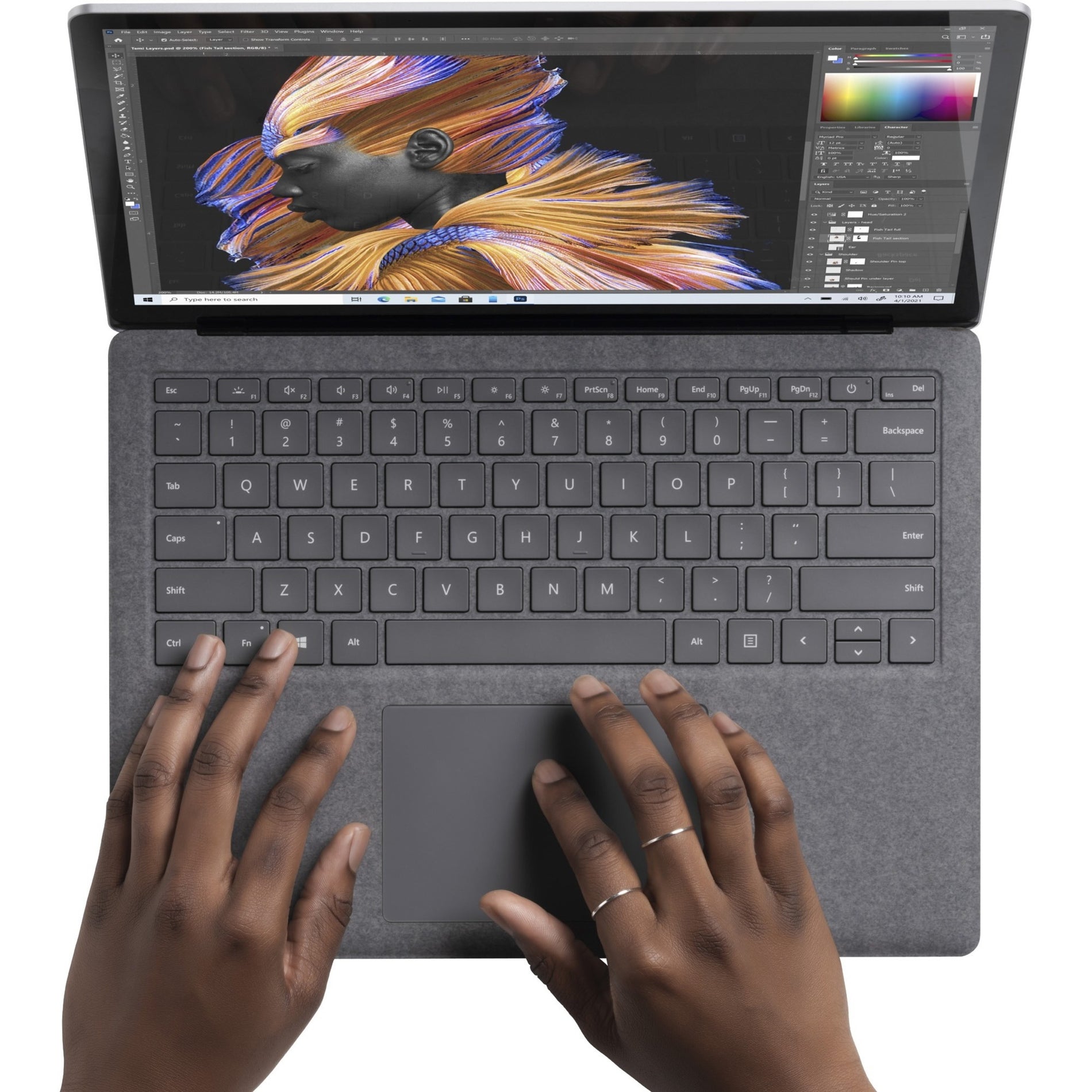 微软 Surface Laptop 4 笔记本电脑，13.5英寸 触摸屏，Ryzen 5，8GB 内存，256GB 固态硬盘 Windows 10