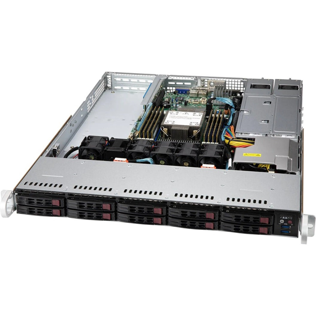 Supermicro SYS-110P-WTR SuperServer 1U BARE LGA-4189 3RD GEN 10X2.5 8XRAM 3XPCI-E 2X10GB X550 750W, DDR4, SAS-3, Xeon Compatible