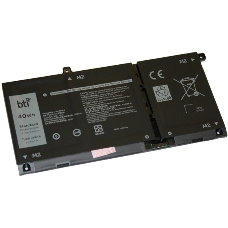 BTI JK6Y6-BTI Battery, 18 Month Limited Warranty, Compatible with Dell Notebooks