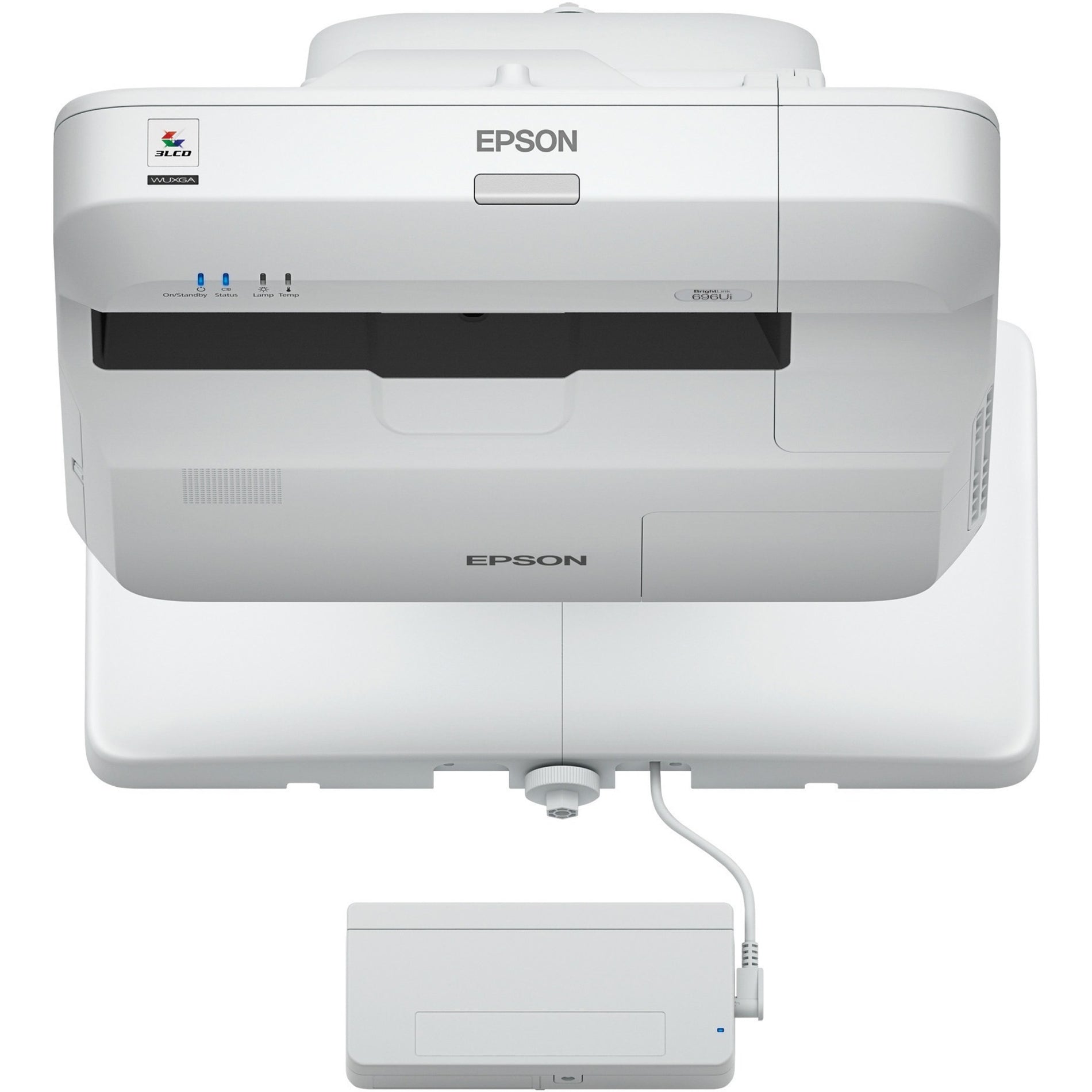 Epson V11H728022-N BrightLink 696Ui Ultra Short Throw 3LCD Projector, Wall Mountable, Refurbished