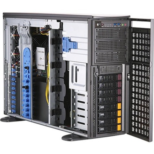 Supermicro SYS-740GP-TNRT ซูเปอร์เซิร์ฟเวอร์ Barebone ระบบ - 4U ติดตั้งในตู้แร็ค รองรับโปรเซสเซอร์ 2 ตัว หน่วยความจำ 6 TB รองรับ RAID อีเธอร์เน็ต GIGABIT