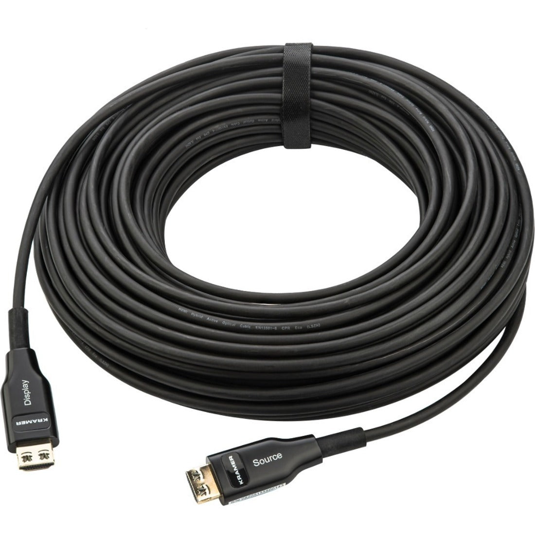 Kramer CP-AOCH/60F-66 High-Speed HDMI Cable - Plenum Rated, 66 ft, EMI/RF Protection, HDR Support