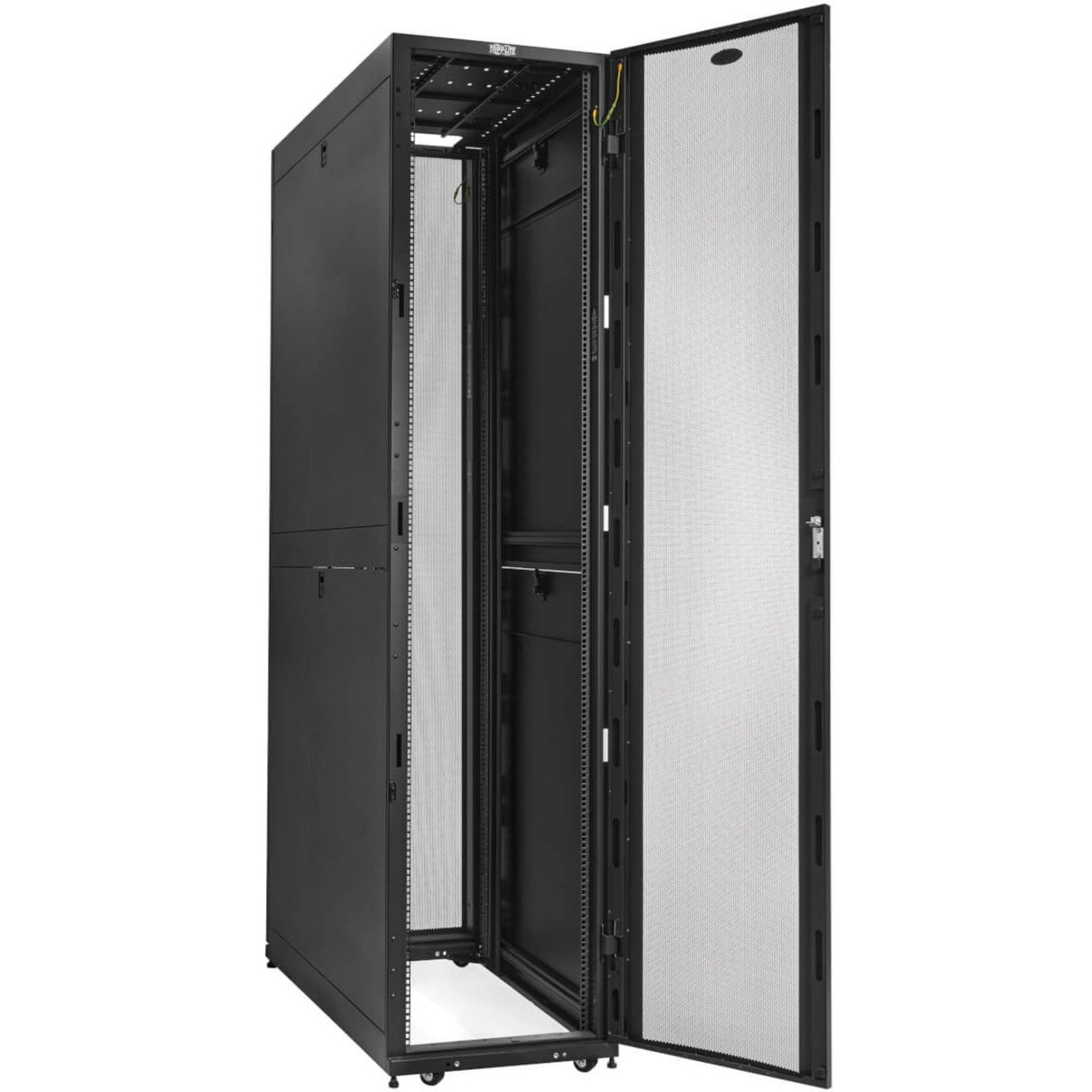 Tripp Lite SR52UBDP 52U Server Rack, Casters, Cable Management, Reversible Door