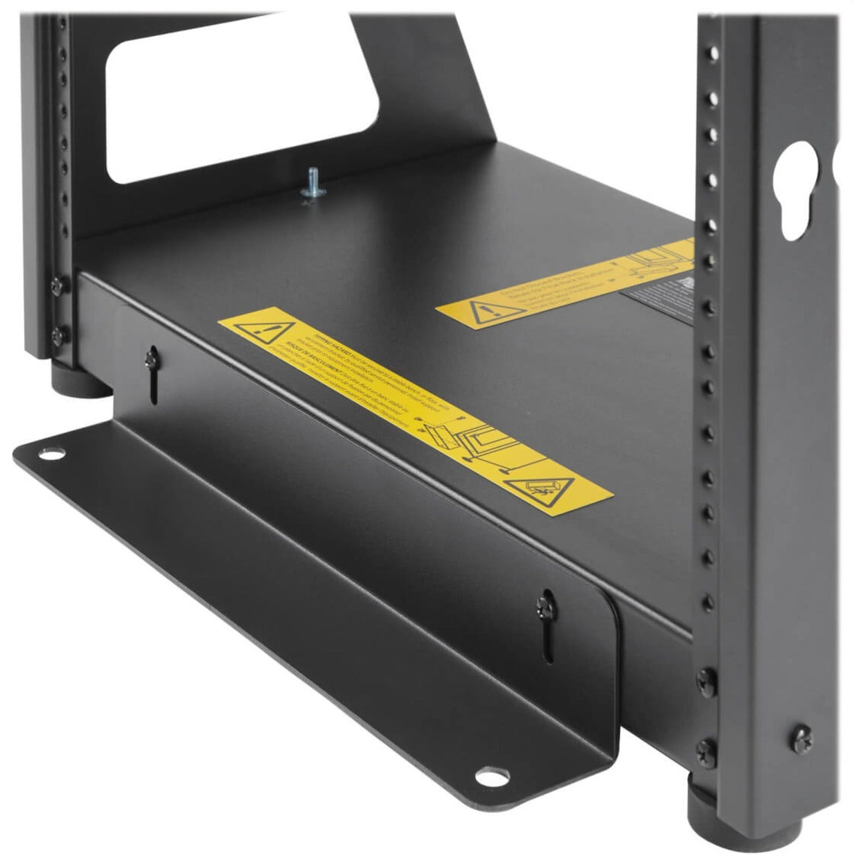 Detailed view of SR2POST12HD safety features and warning labels-alternate-image5