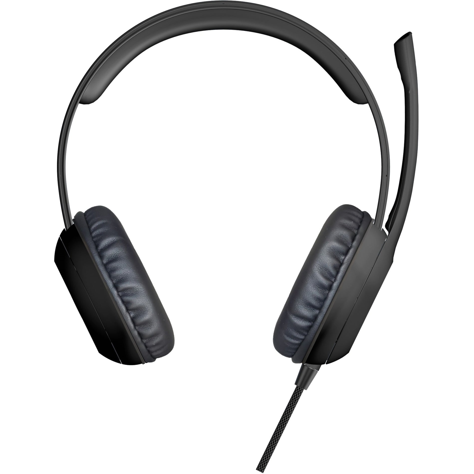 Cyber Acoustics AC-5812 Stereo Headset met USB & 3.5mm Snoer zonder klitten LED-indicator Demptoets Verstelbare Hoofdband