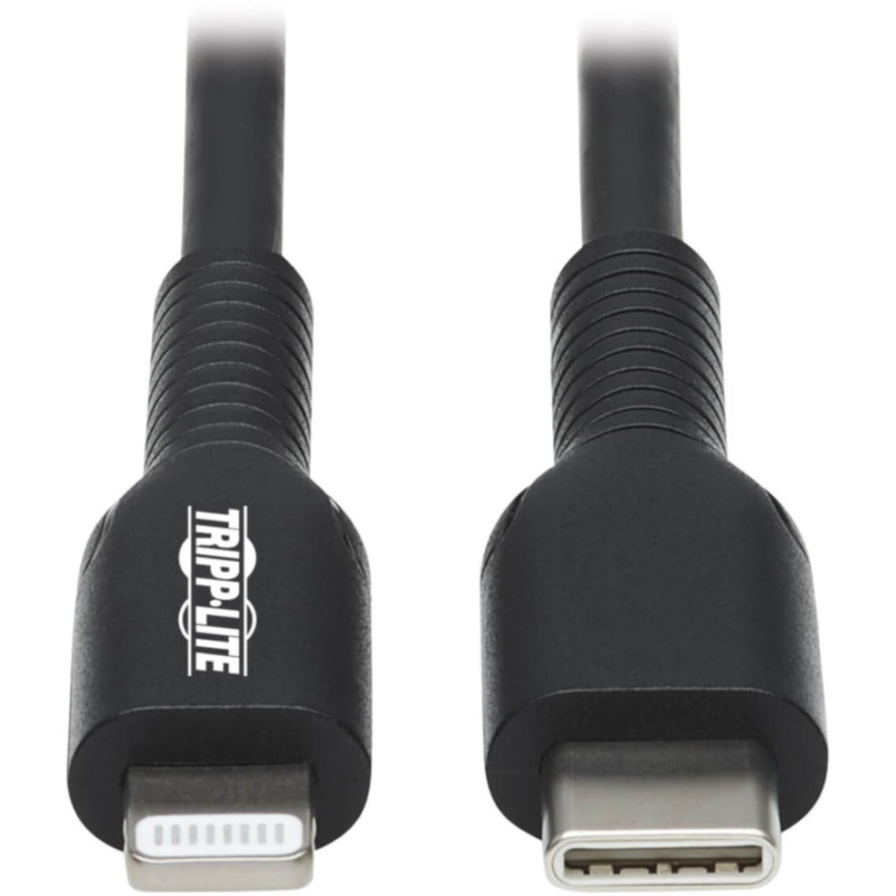 Tripp Lite M102-01M-BK USB-C naar Lightning Sync/Charge Kabel (M/M) MFi Gecertificeerd Zwart 1 m (3.3 ft.)