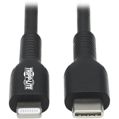 Tripp Lite M102-02M-BK USB-C to Lightning Sync/Charge Cable (M/M) MFi Certified Black 2m (6.6 ft.) トリップライト M102-02M-BK USB-Cからライトニング 同期/充電ケーブル(M/M) MFi認定 ブラック 2m (6.6 ft.)