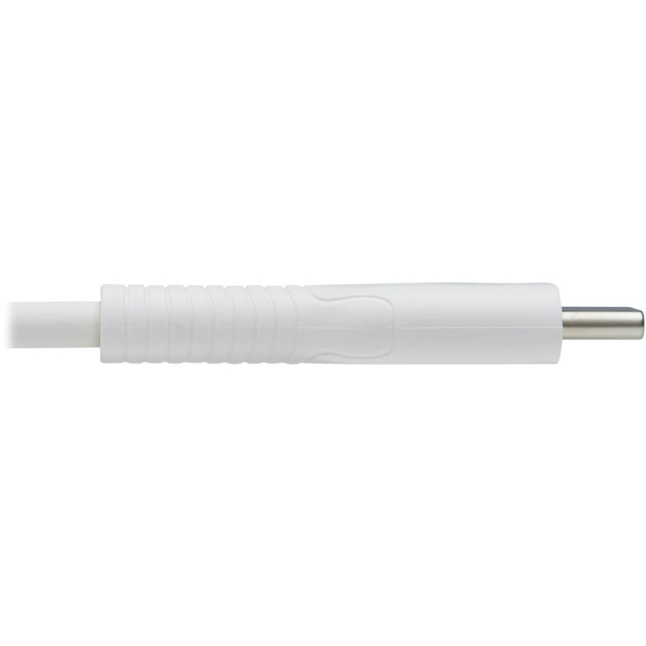 Close-up side profile of white Lightning connector showing durable construction-alternate-image5