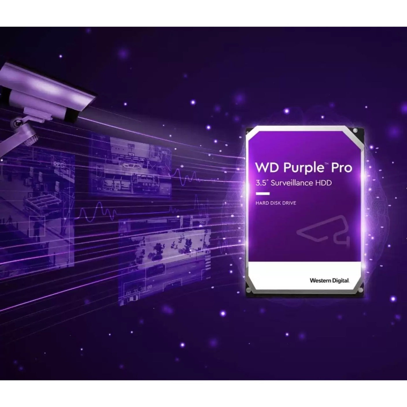 Western Digital WD101PURP Purple Pro 10TB Festplatte 7200 U/min 256MB Puffer 5 Jahre Garantie
