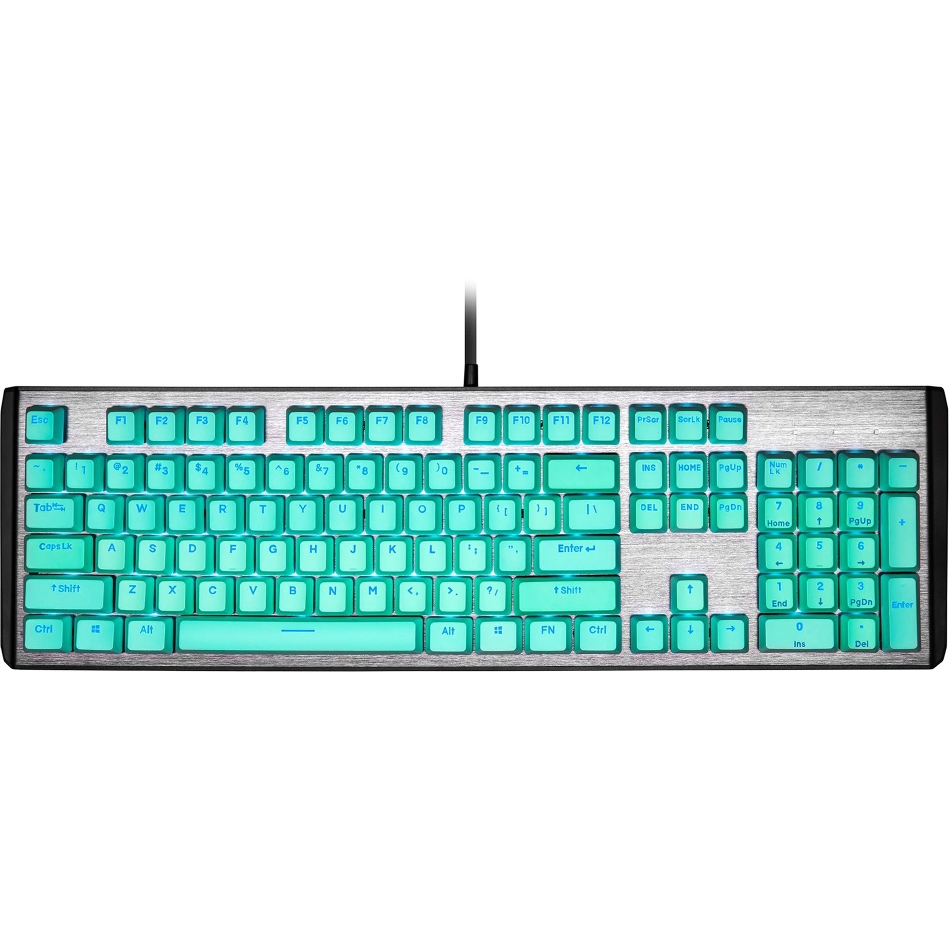 Cooler Master KC-NPDMF1-US PBT Backlit Keycap Set, Mint Green, 1 Year Warranty