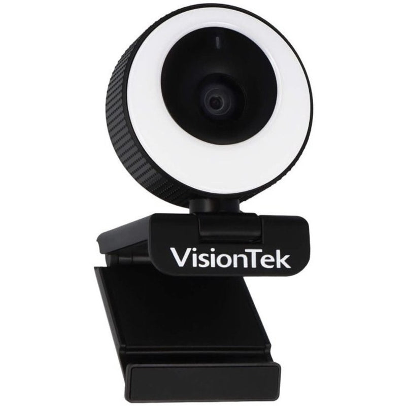 Side view of VisionTek VTWC40 webcam showing adjustable monitor mount