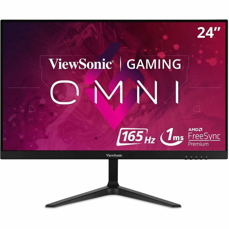 ViewSonic VX2418-P-MHD gaming monitor front view with OMNI branding and 165Hz refresh rate display