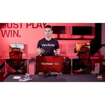 ViewSonic gaming monitor presentation showcasing gaming features