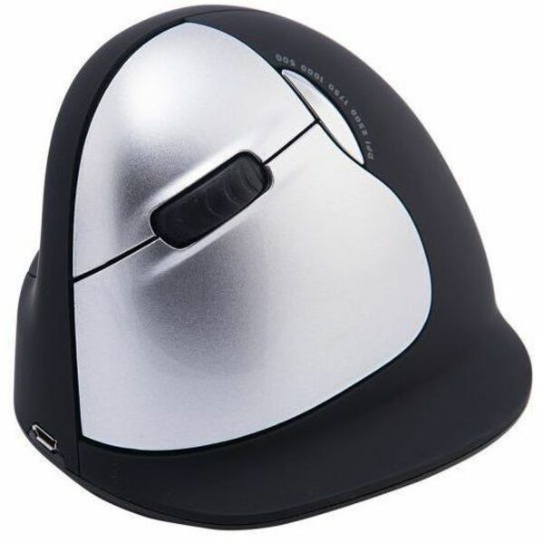 R-Go RGOHELELAWL HE Mouse, Ergonomic Left-Handed Wireless Mouse with Scroll Wheel, Large Size, 5 Buttons, 2500 dpi