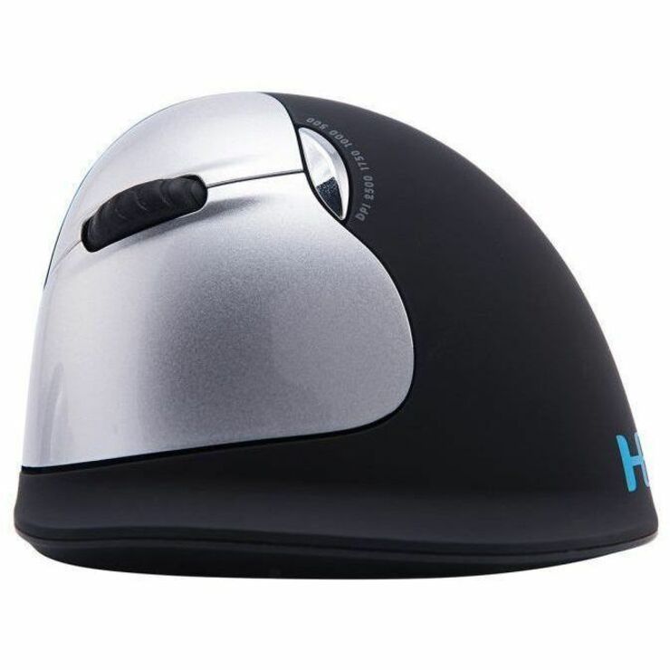 R-Go RGOHELELAWL HE Mouse, Ergonomic Left-Handed Wireless Mouse with Scroll Wheel, Large Size, 5 Buttons, 2500 dpi