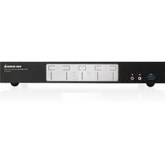 IOGEAR GCS1944H Switch KVMP de 4 Puertos 4K Dual View con HDMI Hub USB 3.0 y Audio - Cumple con TAA