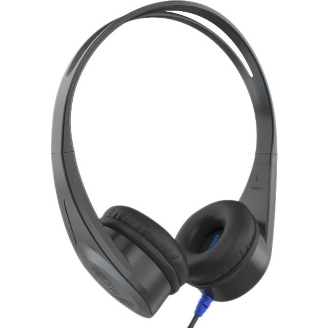 Angled side view of ThinkWrite TW50 LTE headphones showing ear cup design-alternate-image2