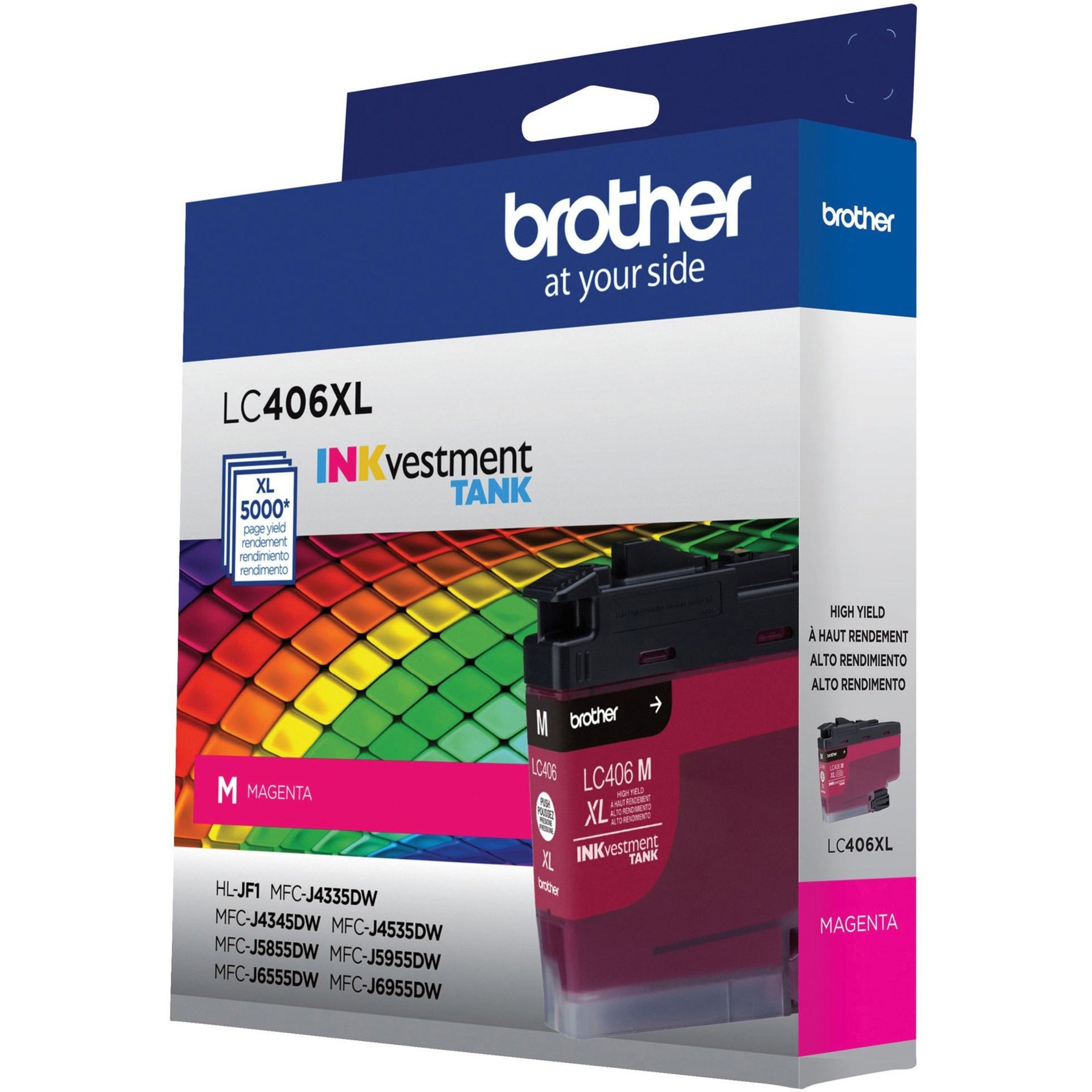 Brother LC406XLMS LC406XLM INKvestment Tank Ink Cartridge High Yield Magenta